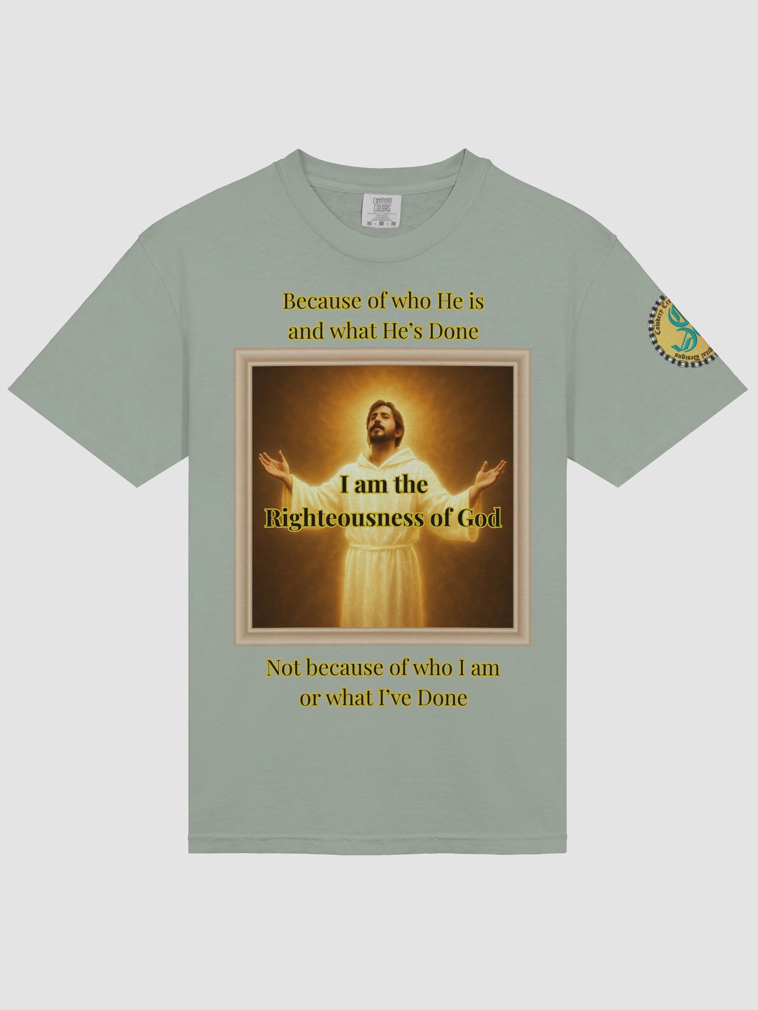 I am the Righteousness of God (Male) Comfort Colors Garment-Dyed Heavyweight T-Shirt Colors (4) product image (3)