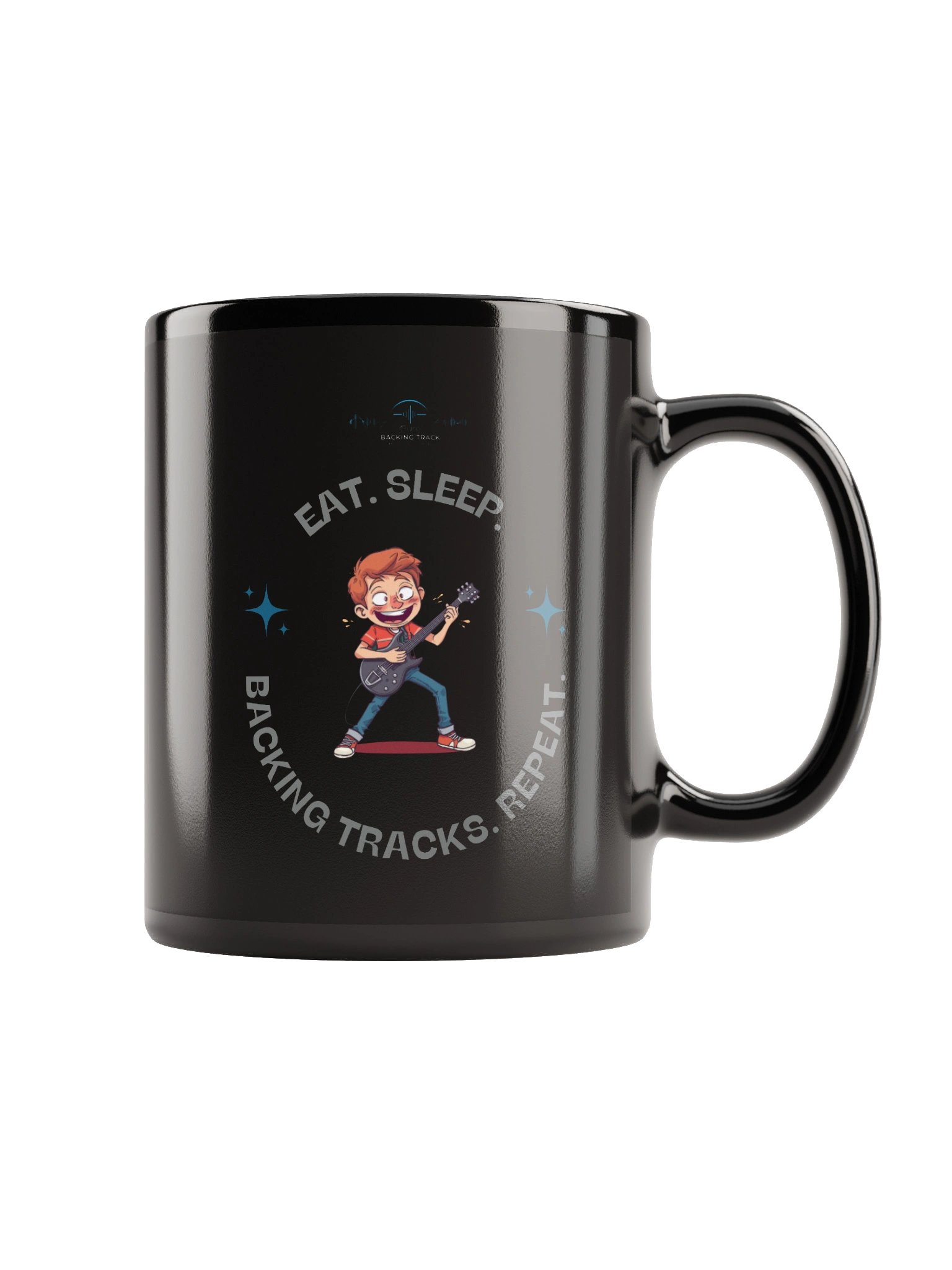"Eat. Sleep. Backing Tracks. Repeat." Official Mug product image (2)