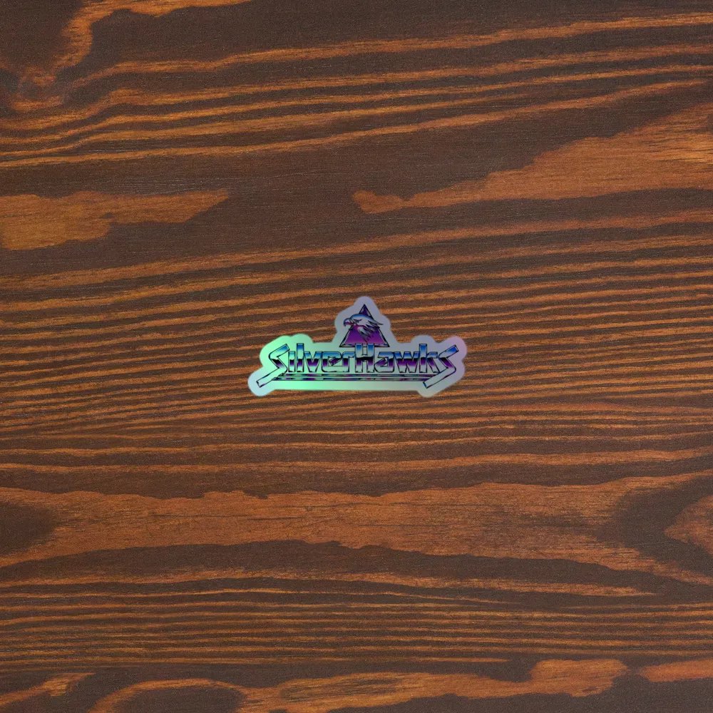 SilverHawks Retro Hawk Emblem Holofoil Sticker product image (5)