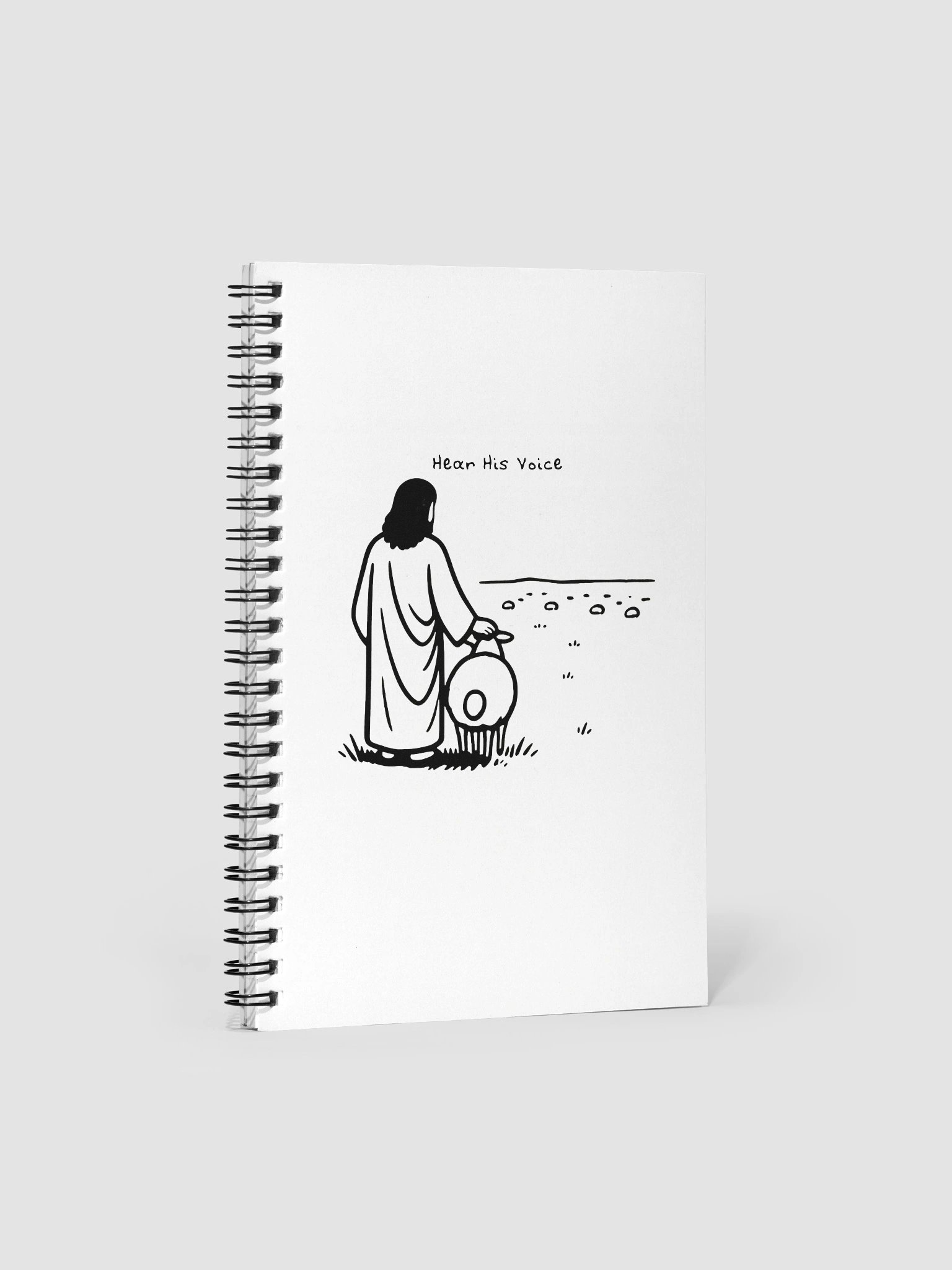 "Hear His Voice" Doodle Spiral Notebook product image (1)