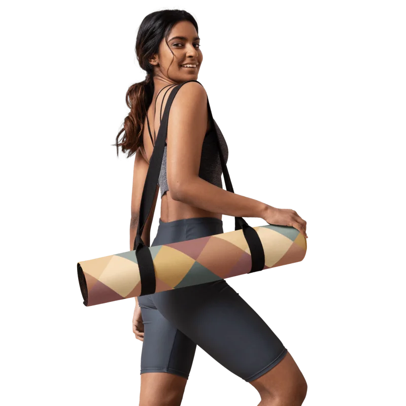 Abstract pastel geometric Yoga Mat product image (3)