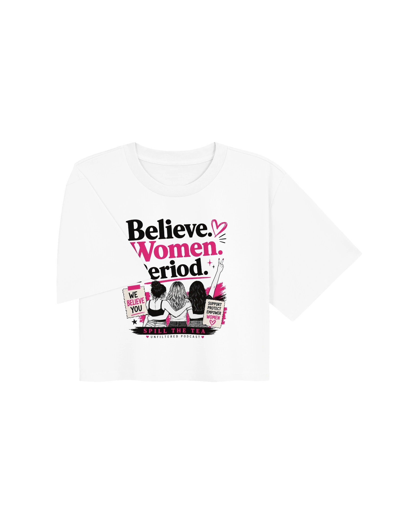 Believe Women Empowerment Crop Tee product image (7)