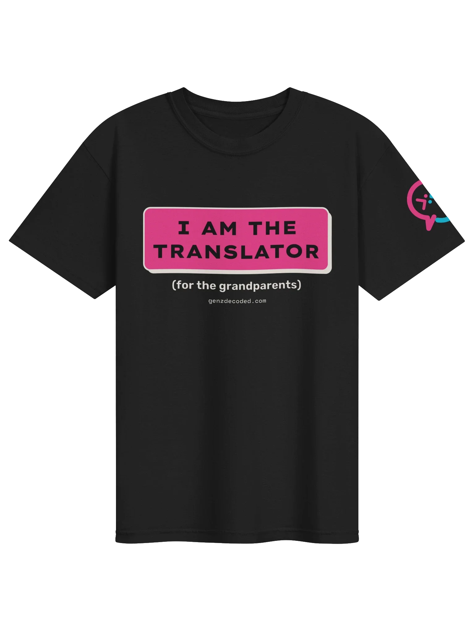 I Am The Translator Tee, Black