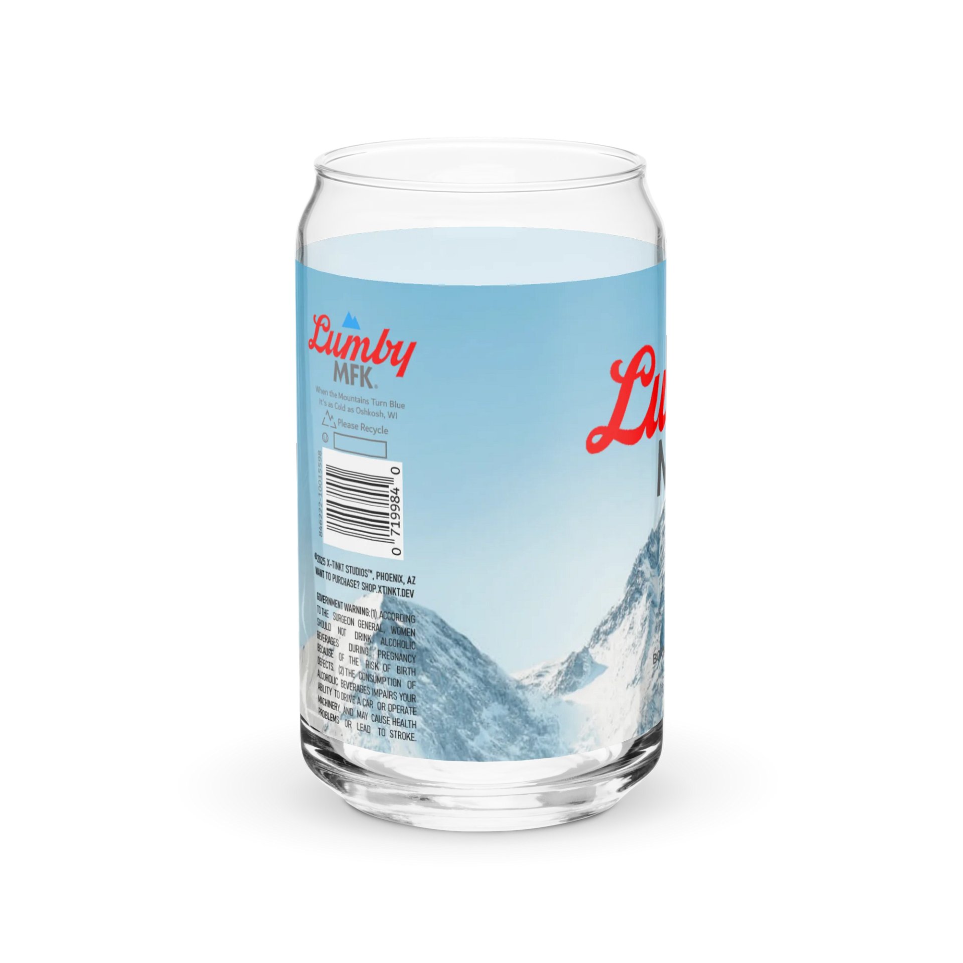 MADE FROM KINGS - LUMBY COORS LIGHT CAN-SHAPED GLASS CUP product image (8)