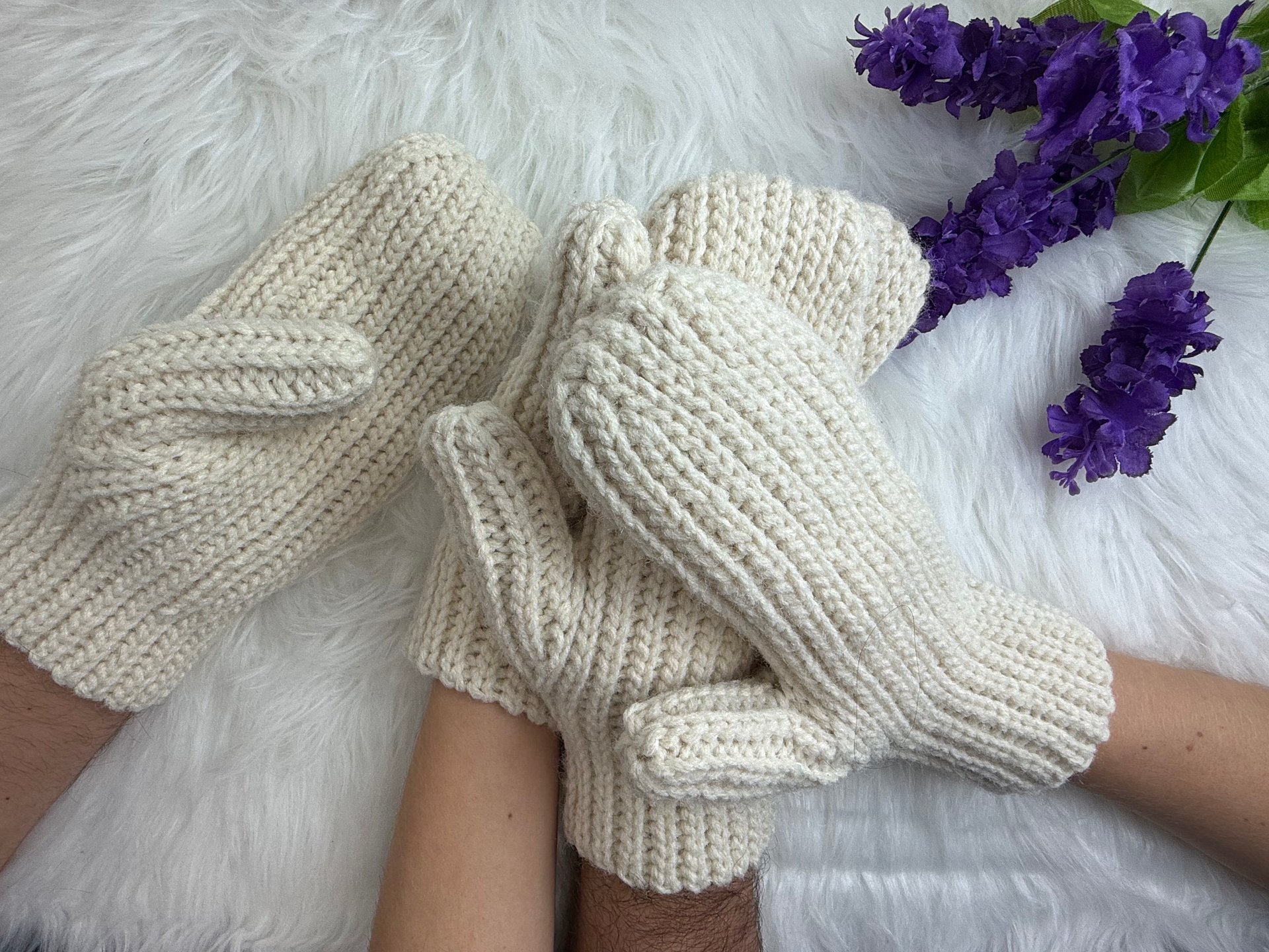 Crochet Couple-Style Mittens Pattern product image (11)