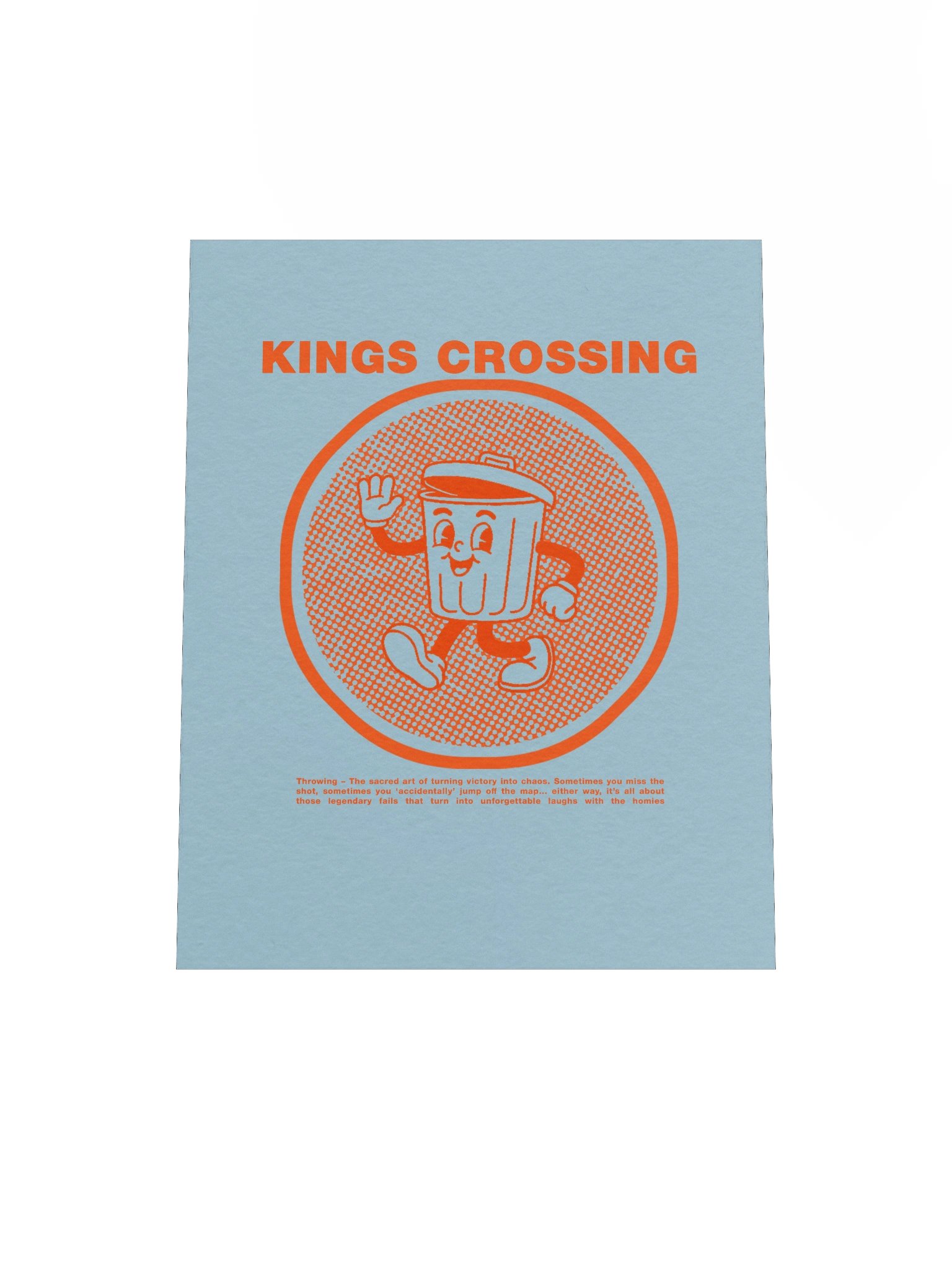 *LIMITED* Retro Trash Poster - Sky Blue product image (4)