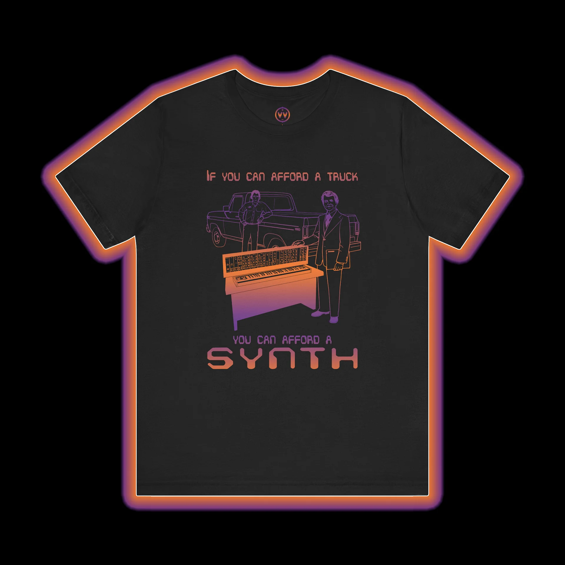 Synthesizer Collector T-Shirt - You Can Afford a Synth (Eurorack Modular GAS) product image (1)