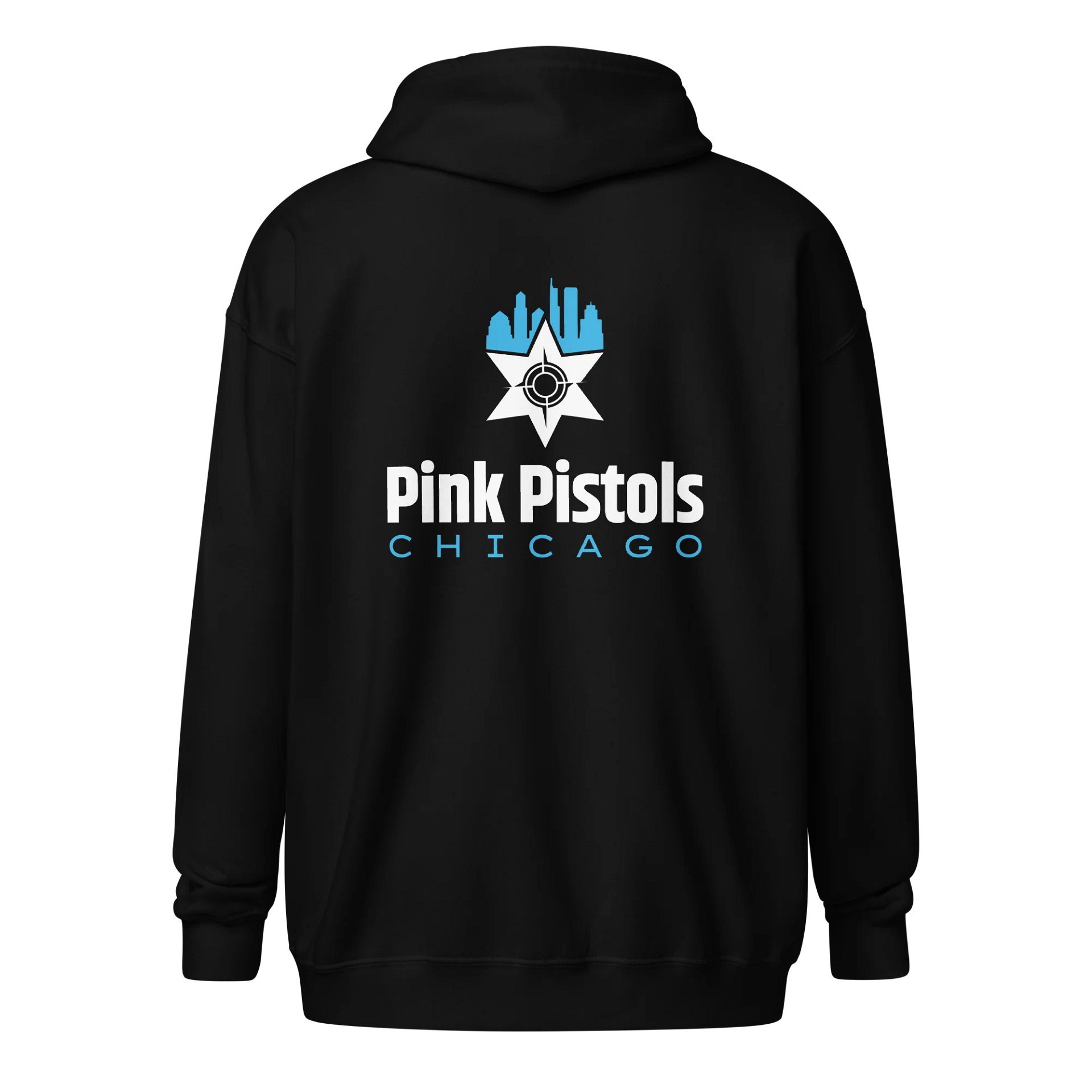 Zip Hoodie (White & Blue) product image (4)