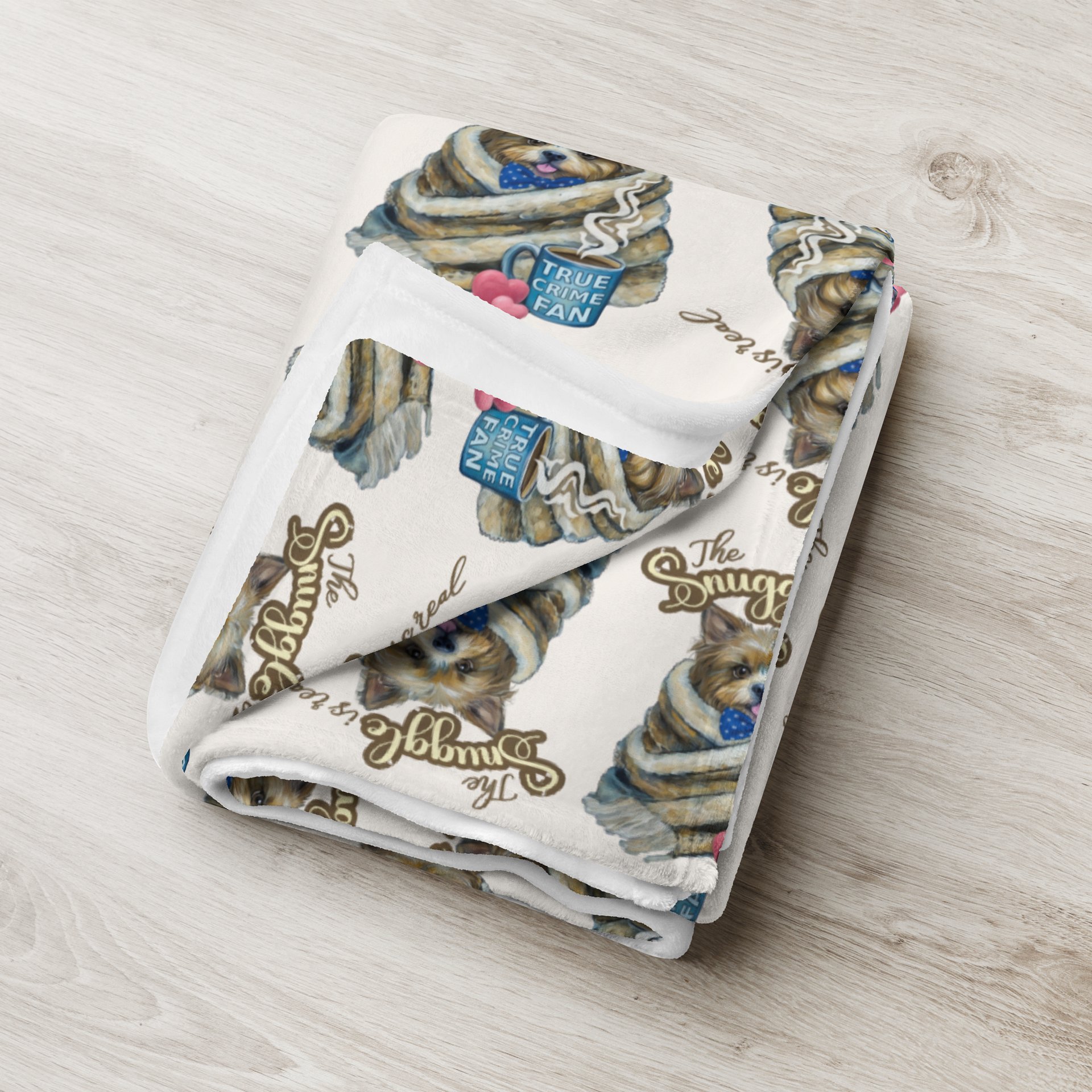 The Snuggle Is Real Cozy True Crime Throw Blanket product image (12)