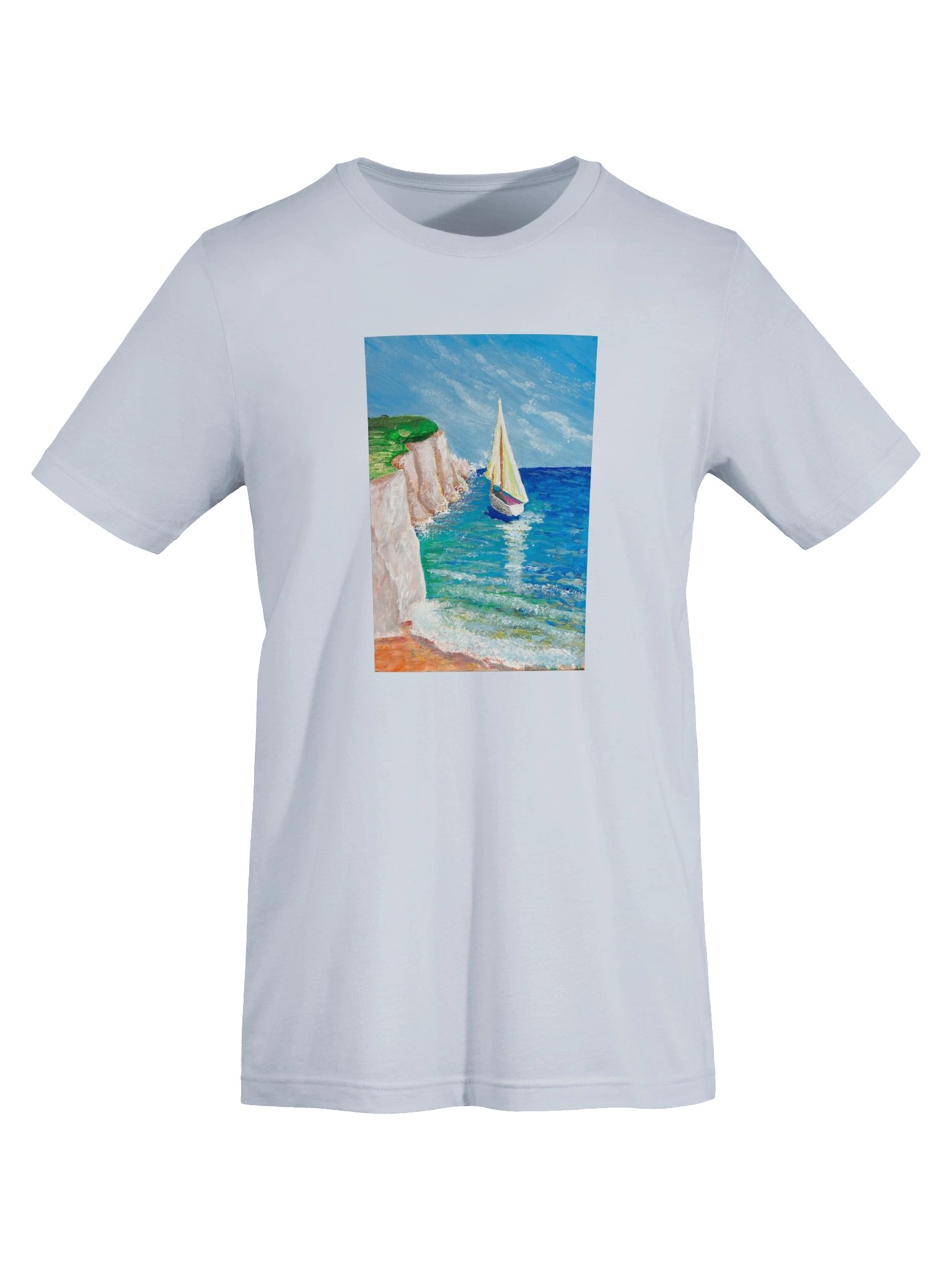 Sailing by the Cliffs — T-shirt product image (5)