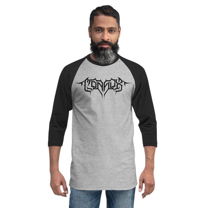Conflux Black Logo Raglan Tee product image (4)
