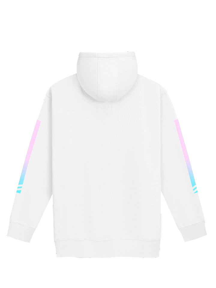 Palm Plaza Mall Vaporwavve Hoodie (White) product image (2)