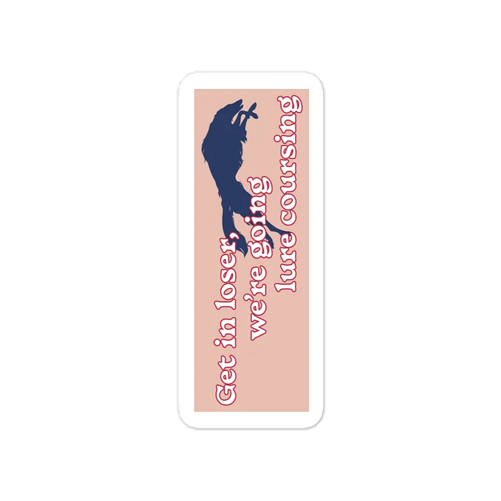 Lure Coursing Sticker - Pink product image (1)