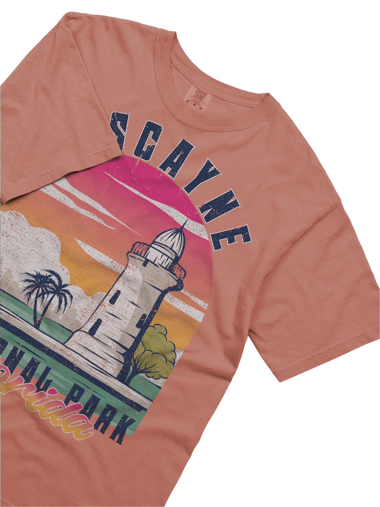 Biscayne National Park Florida Shirt – Vintage Lighthouse Sunset Coastal Retro Travel Tee product image (5)