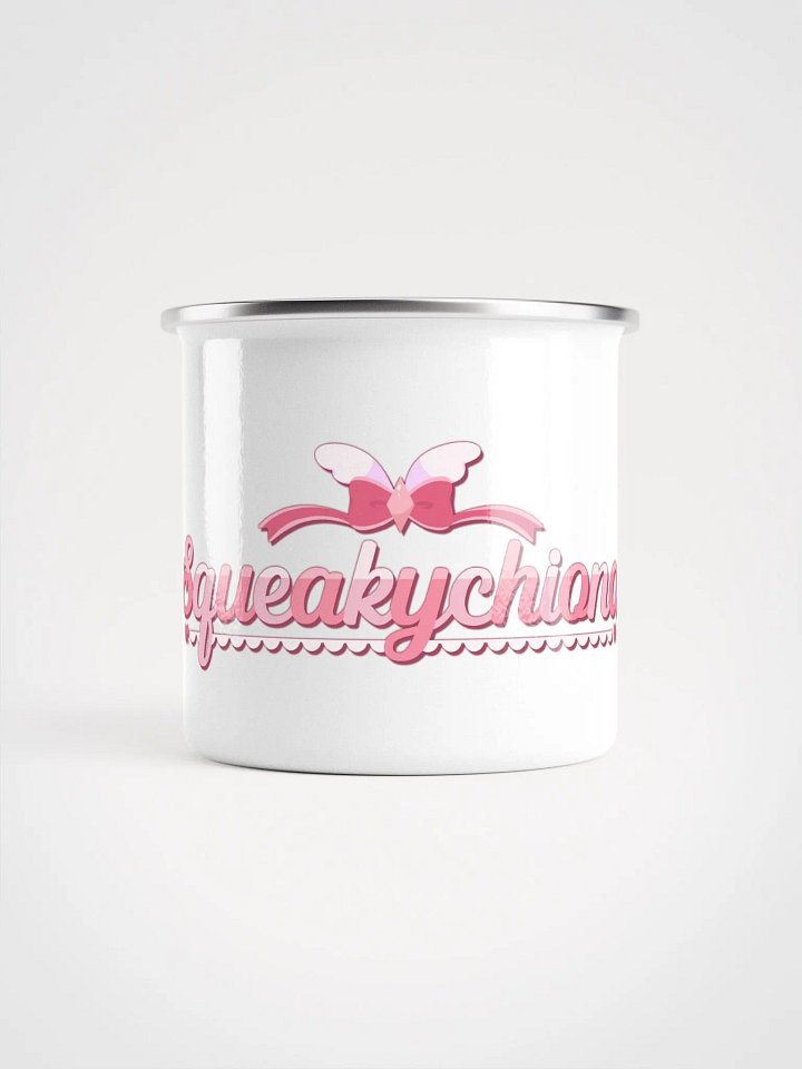 Squeakychiona Logo 12oz Enamal Mug product image (2)
