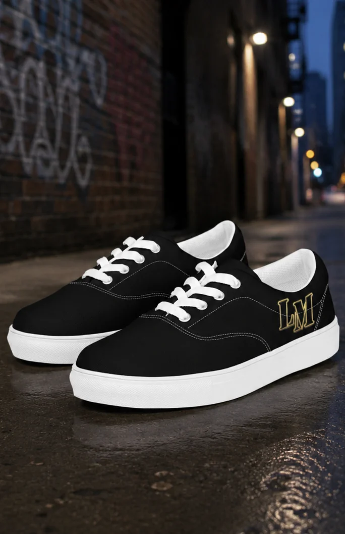 LM Origin™ Phantom Black Sneakers | Women's Canvas Shoes product image (1)
