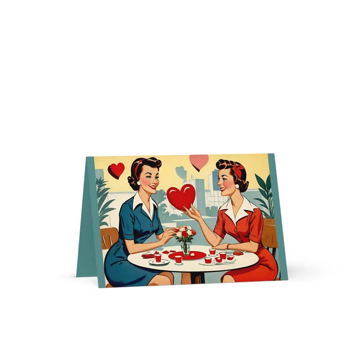 Lesbe Valentines, Bold Vintage Love Card product image (1)