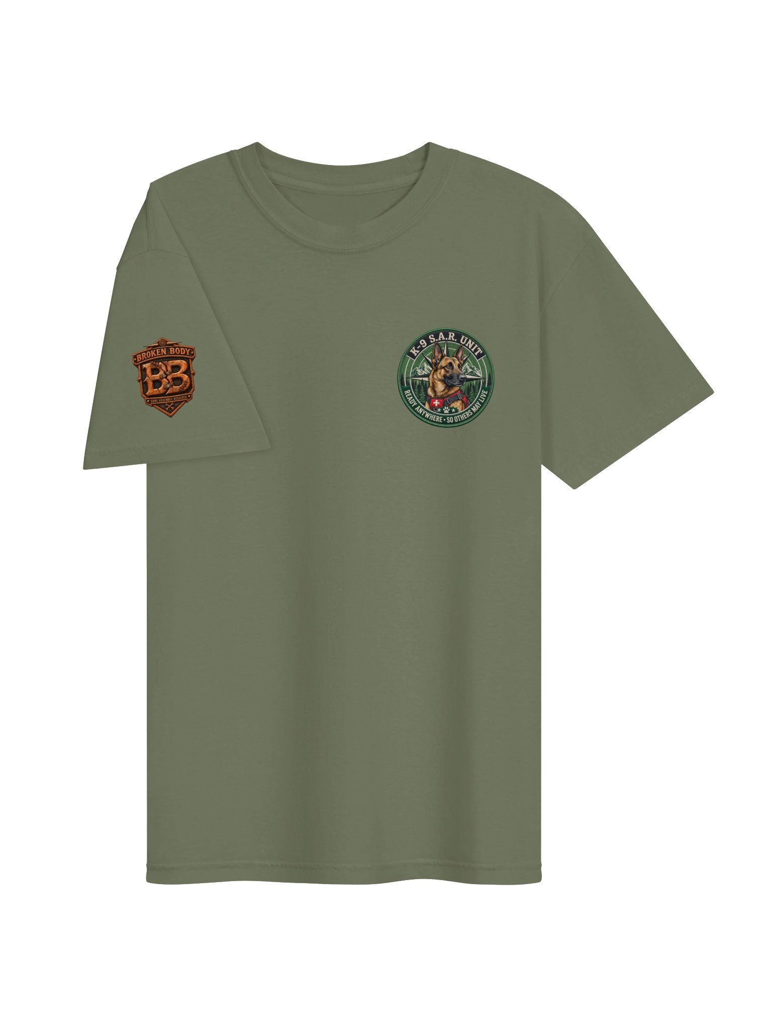 Search and Rescue K9 Shirt — German Shepherd SAR Team “So Others May Live” | Flat Out Broken™ product image (4)