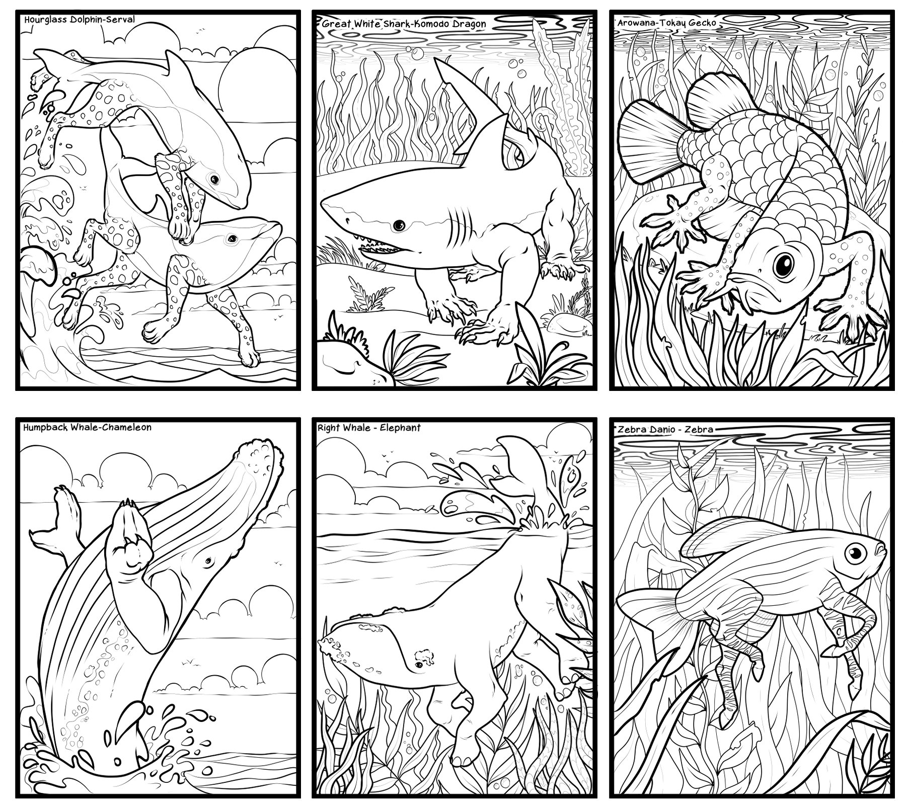 Alternate Evolution: From The Depths Coloring Book product image (2)