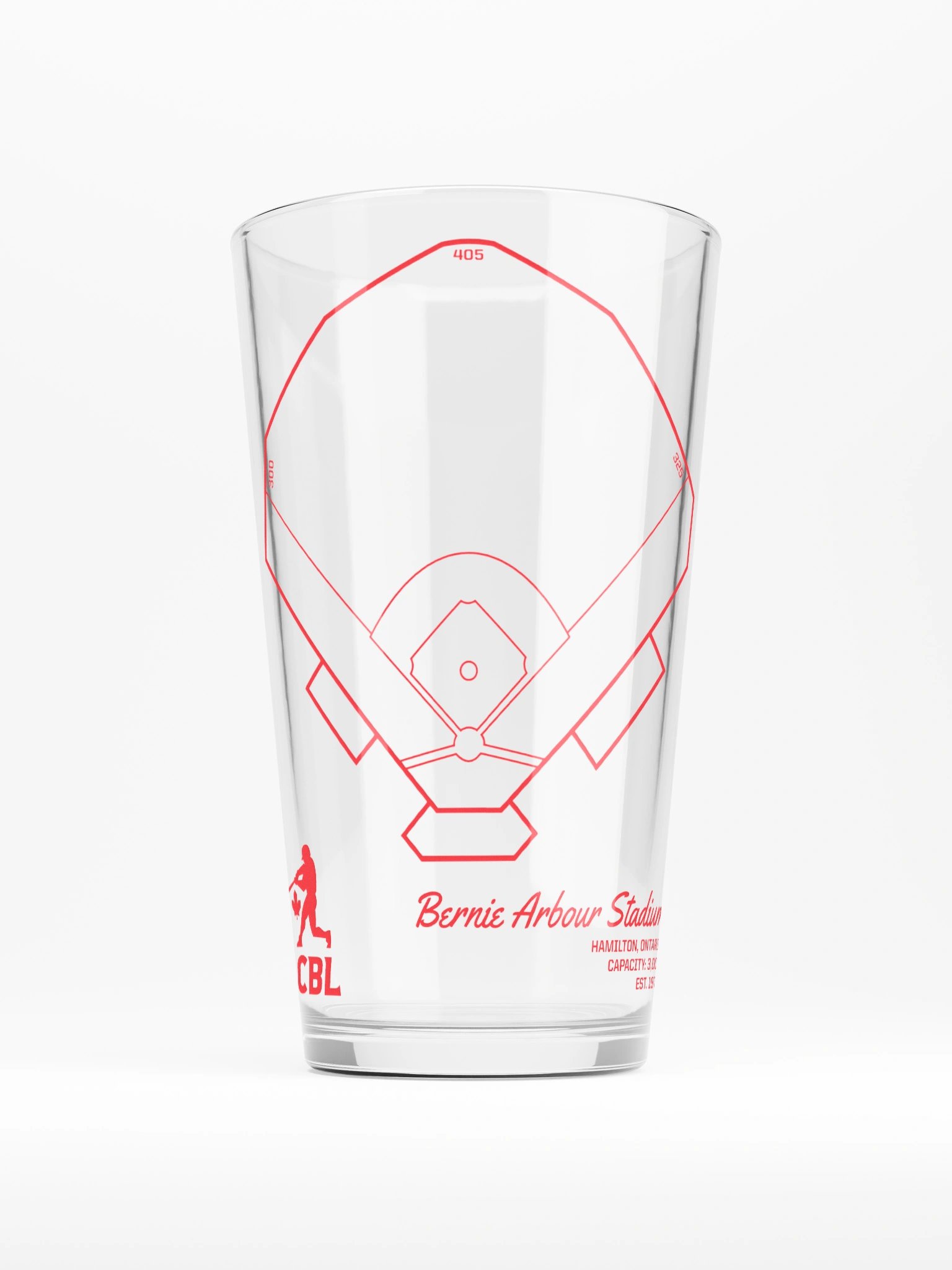 Hamilton Ballpark Pint Glass product image (1)