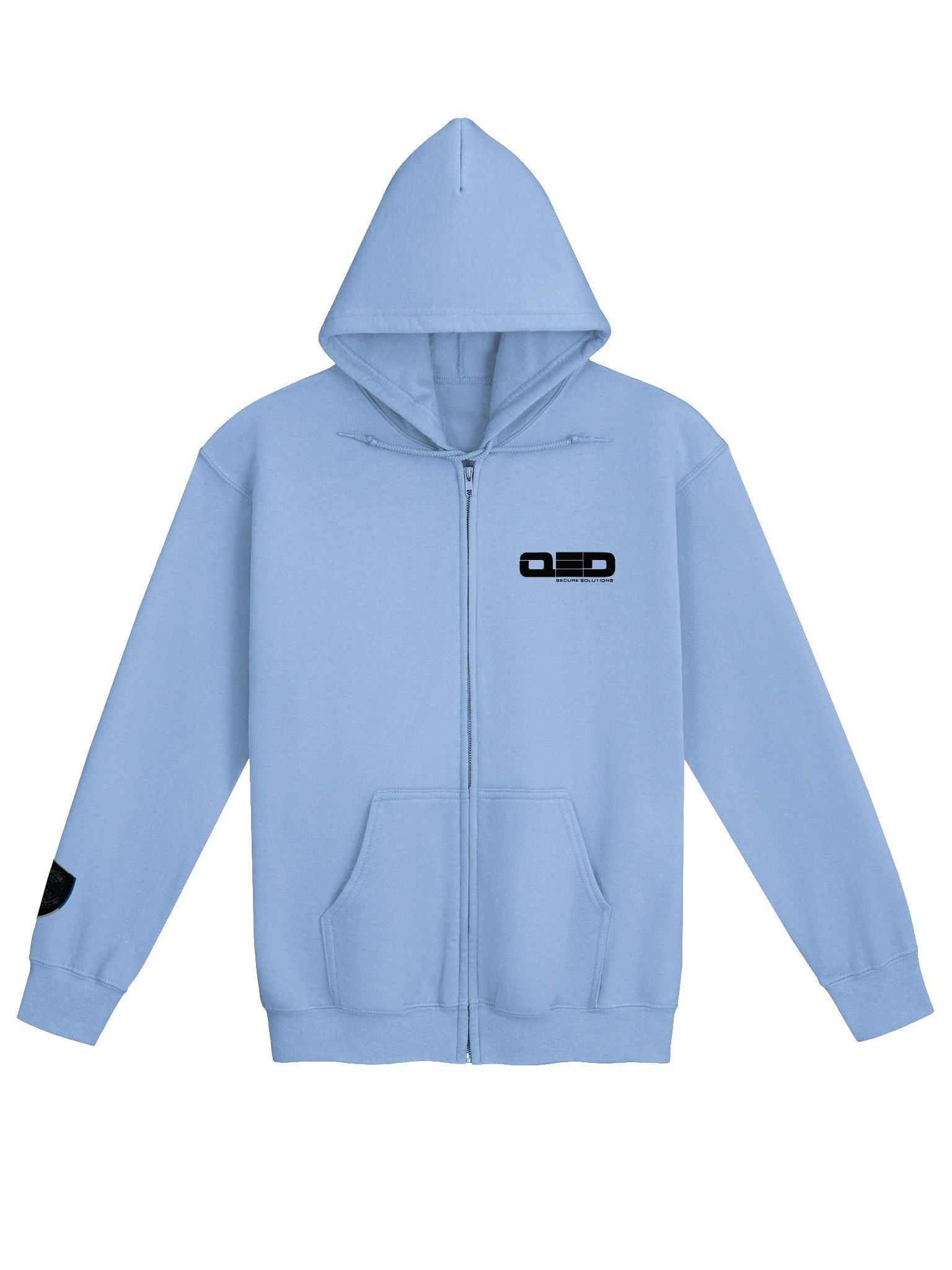QED Logo Front and Sleeve Embroidered Zip Hoodie product image (1)
