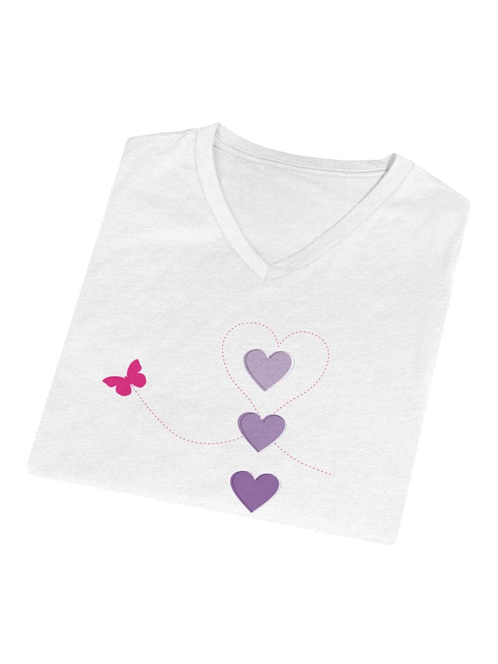Flutter My Heart V Tee product image (1)