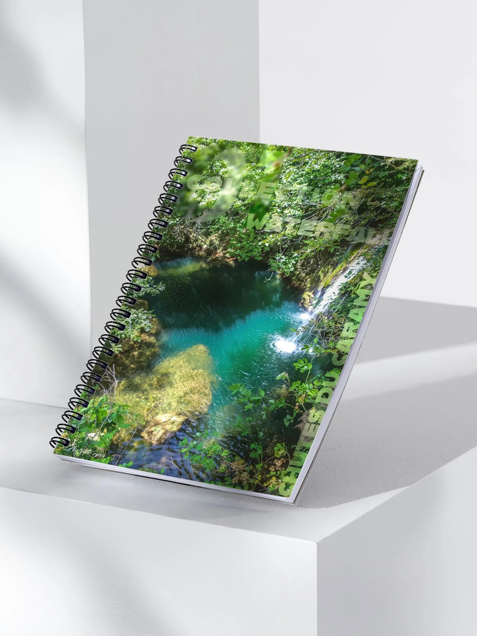 WATERFALL NOTEBOOK – CHUTES DU CARAMY – A5 FORMAT product image (3)