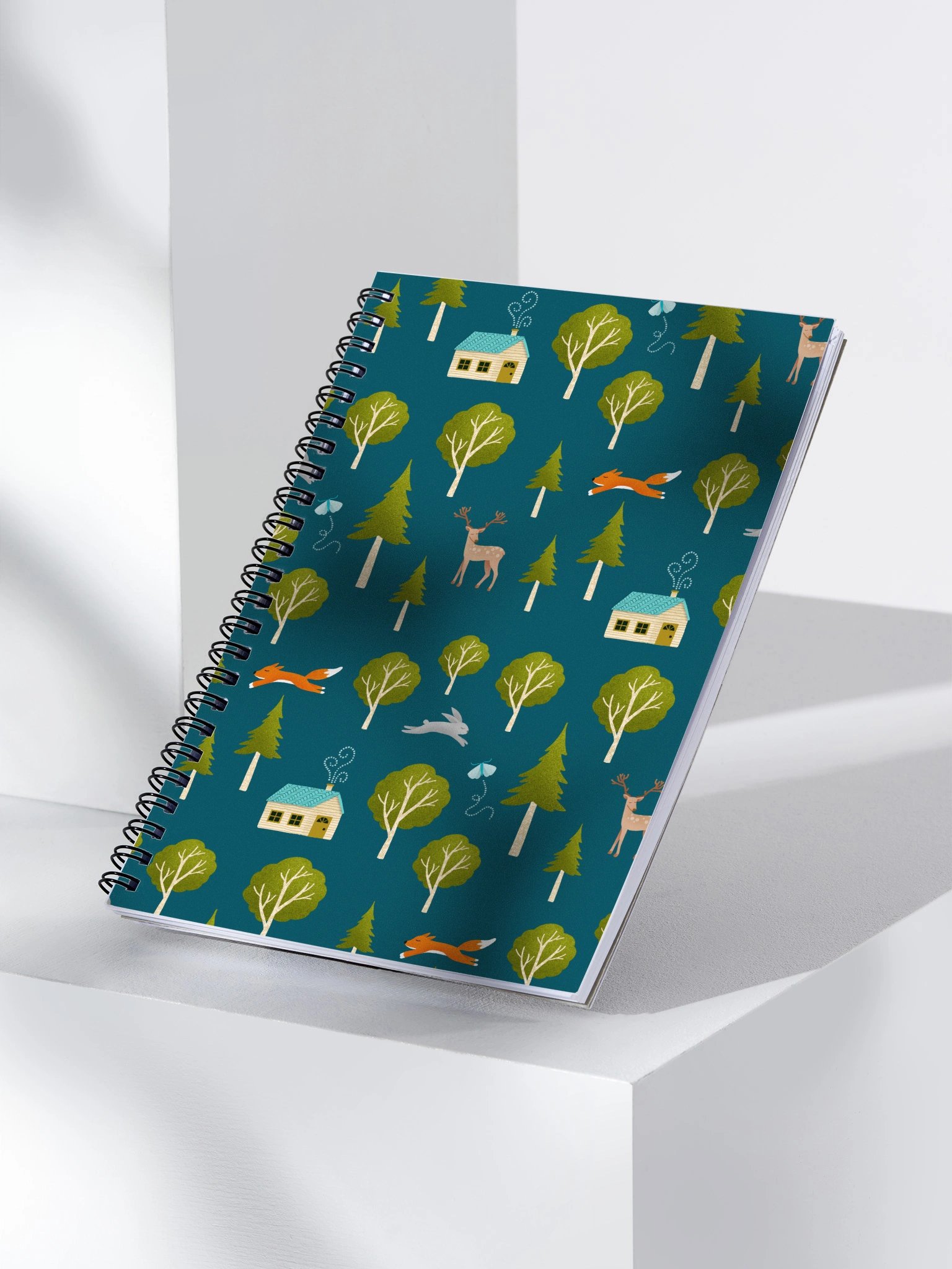 Cozy Cabin and Forest Animals Notebook product image (3)