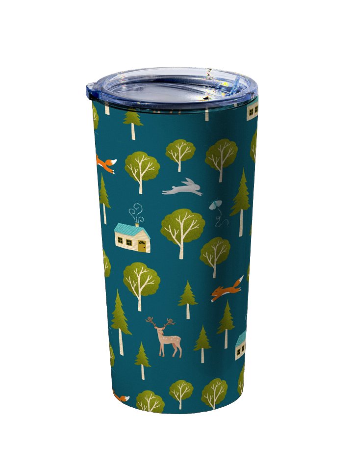 Cozy Cabin and Forest Animals 20oz Stainless Steel Tumbler product image (2)