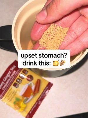 upset tummy? try an instant honey ginger cinnamon tea 🍯🫚 #hottea 