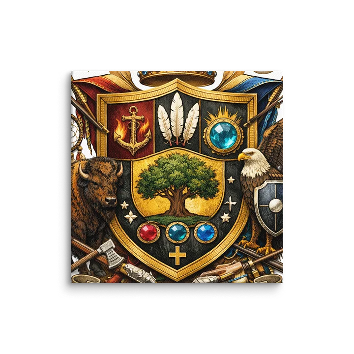 House of Saunders Heraldic Crest Canvas by Tiffany product image (36)