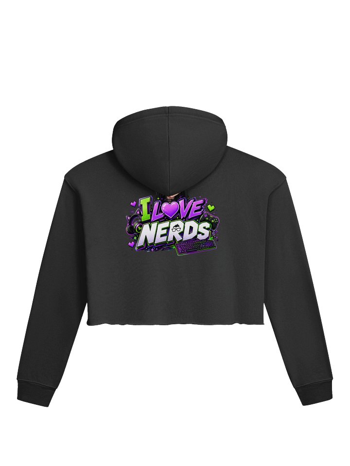 I Love Nerds Crop Hoodie product image (5)