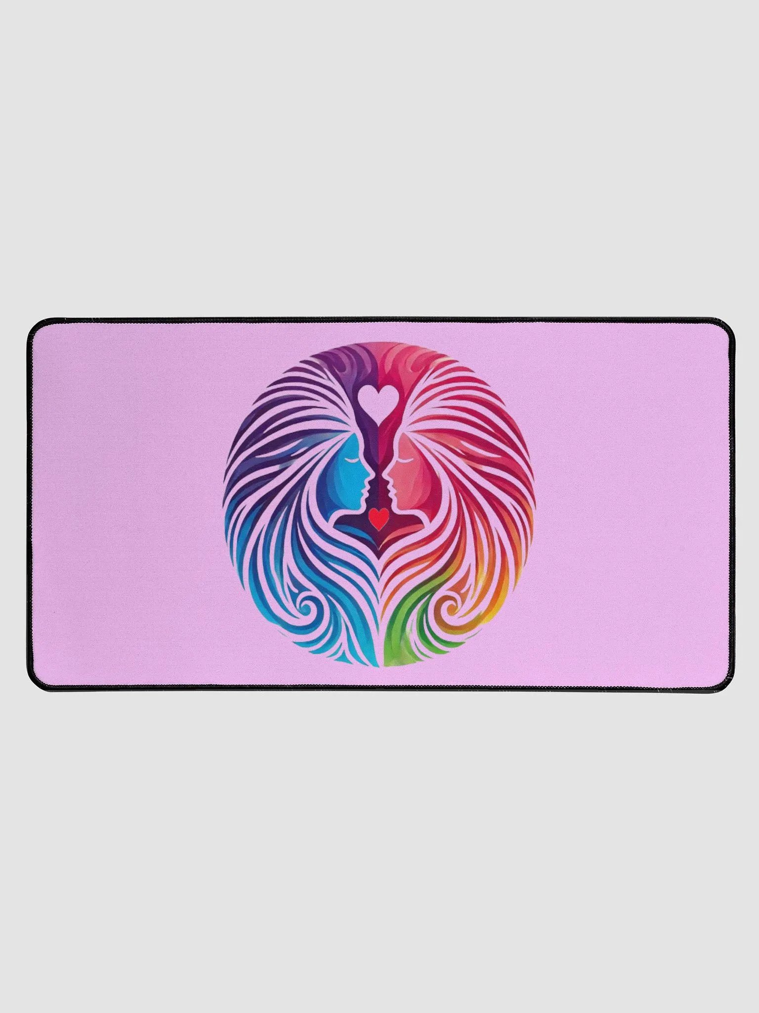 Symmetric Faces Desk Mat product image (2)