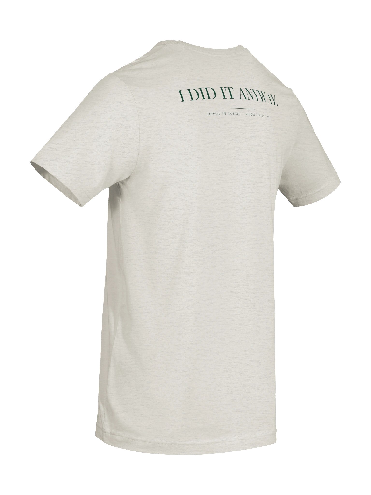 Mindset Evolution — Opposite Action Tee (Heather Dust) product image (8)
