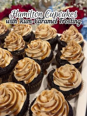 I served these Rum-Caramel Cupcakes at my #Hamilton party to celebrate #alexanderhamilton’s Caribbean roots. Serve these at your 1776 party! I think the founding fathers would approve. 😉🍹🇺🇸 #1776 #america250 #hamiltonparty @Hamilton 