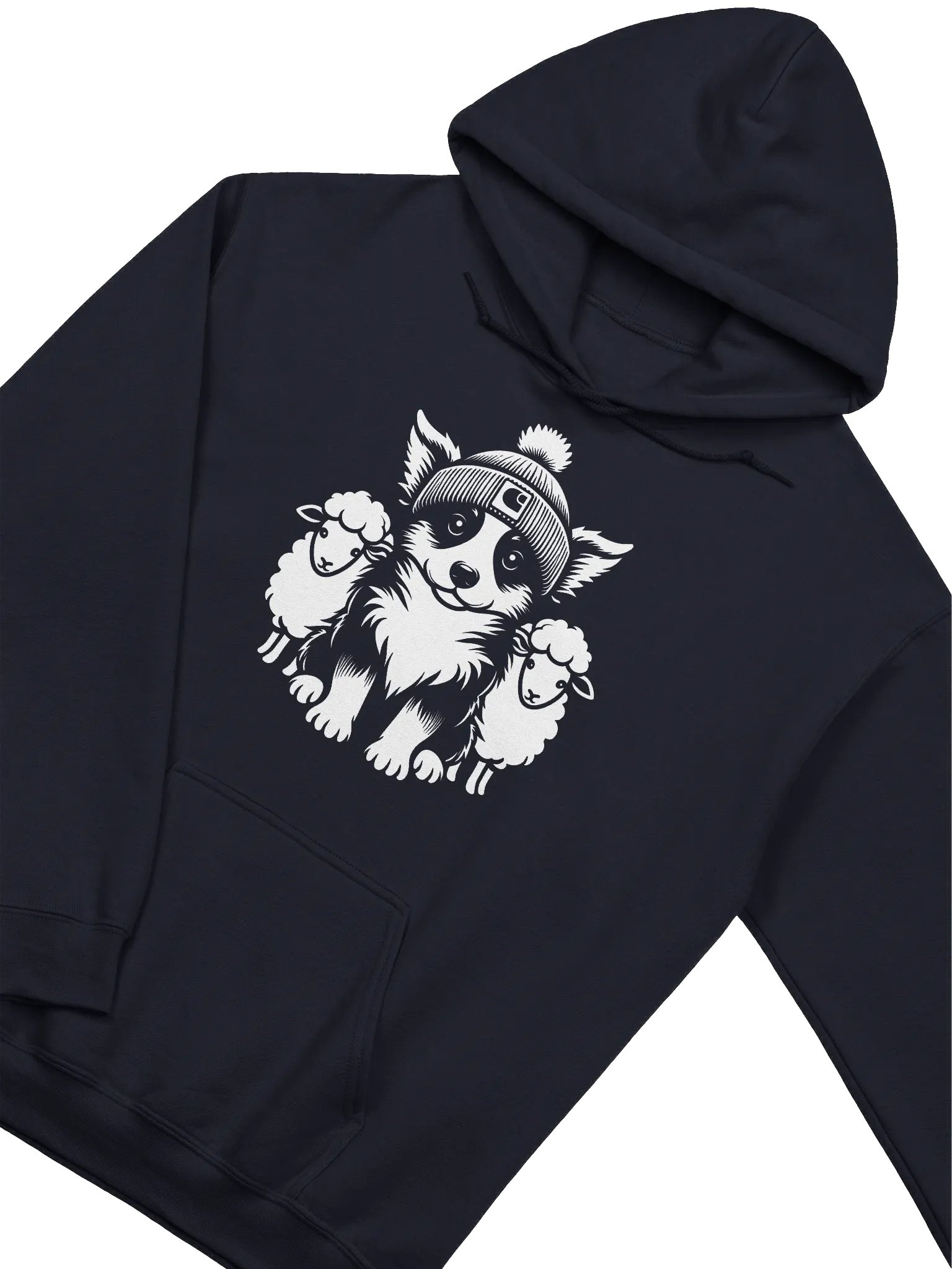 Cute Border Collie with Sheep Hoodie product image (2)