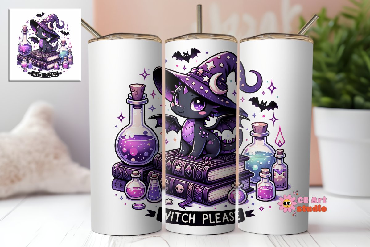 Witch Please Tumbler Wrap PNG product image (1)