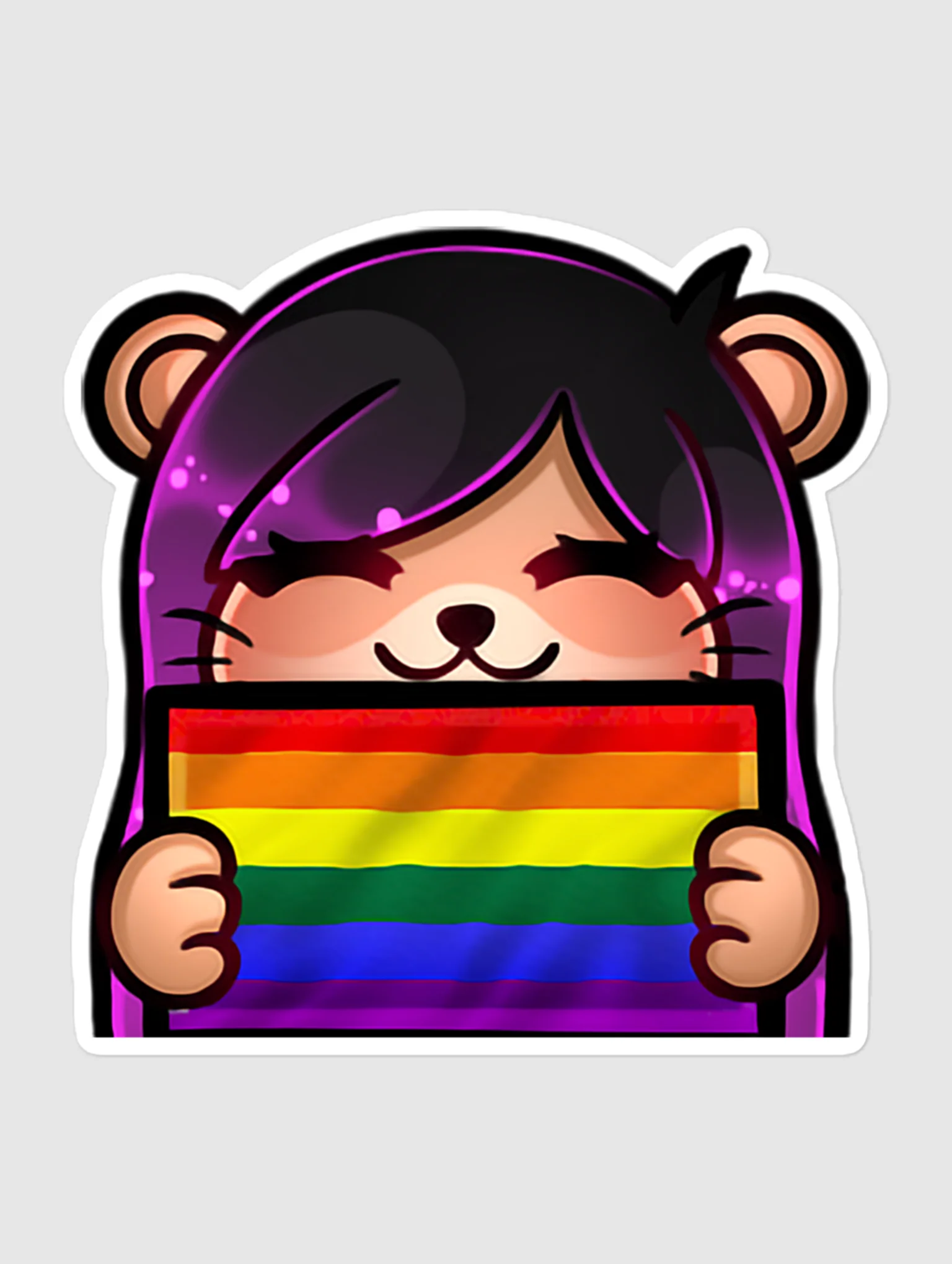 Pride Otter Lady Sticker product image (1)