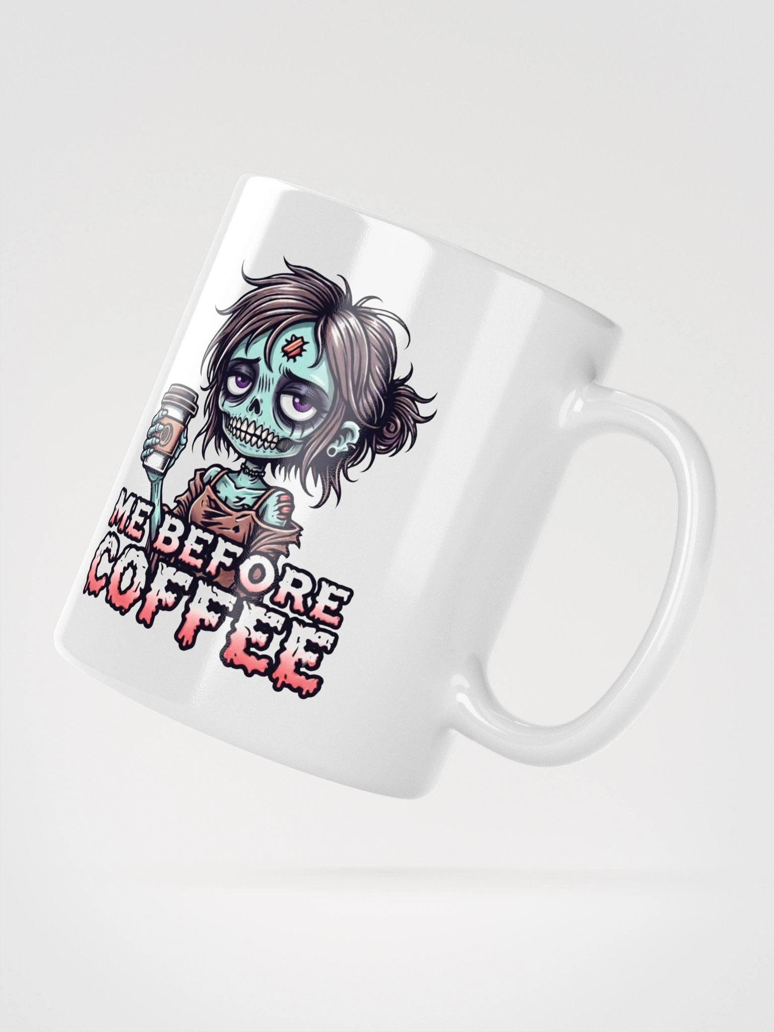 "Me Before Coffee" Zombie Chick Mug | Me Before Coffee Collection product image (5)