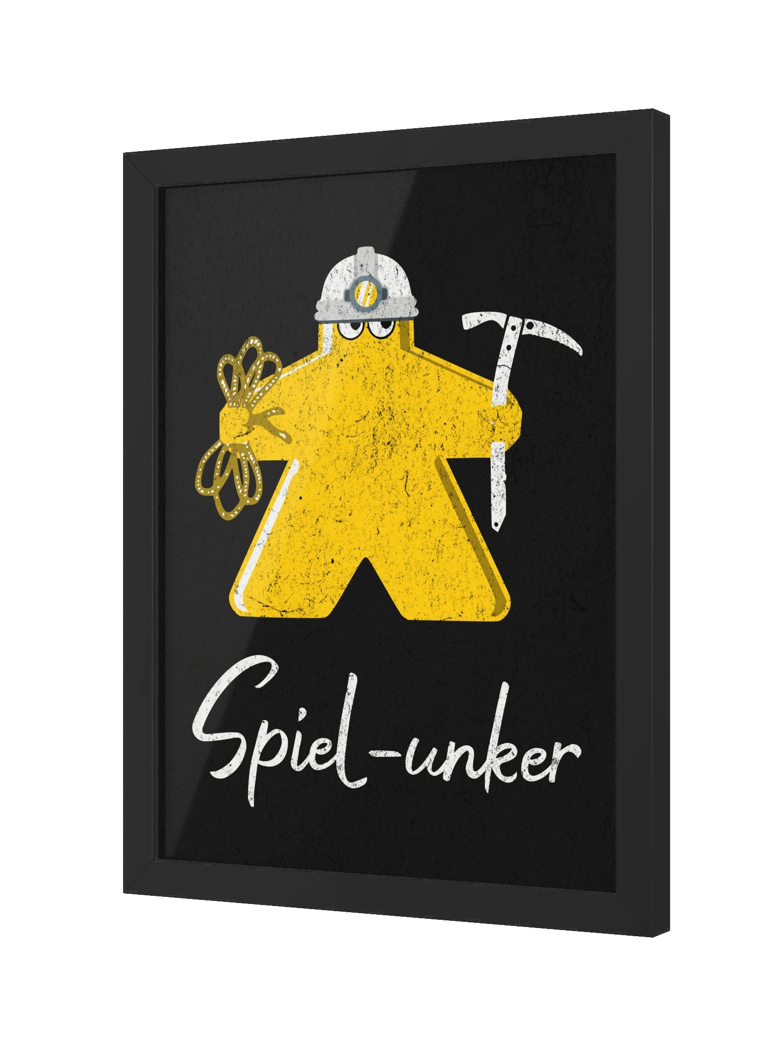 Spelunker Meeple Board Game Room Poster - FRAMED product image (2)