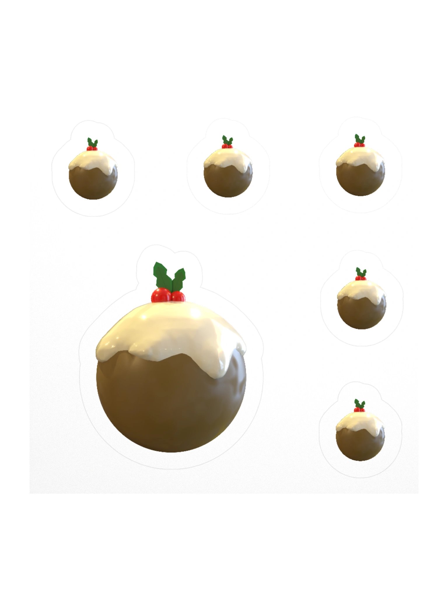 Christmas Pudding Stickers product image (2)