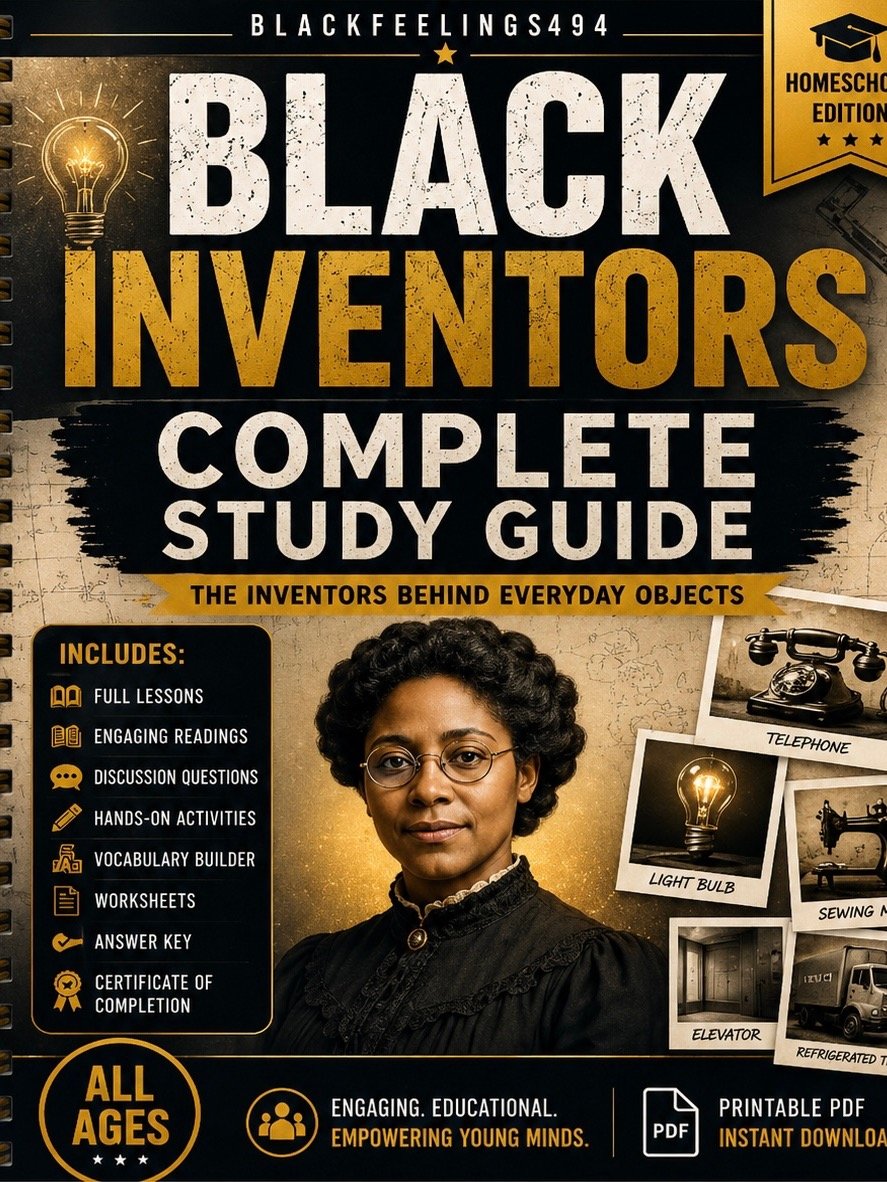 Black Inventors Complete Study Guide: The Inventors Behind Everyday Objects (Homeschool Edition) product image (1)