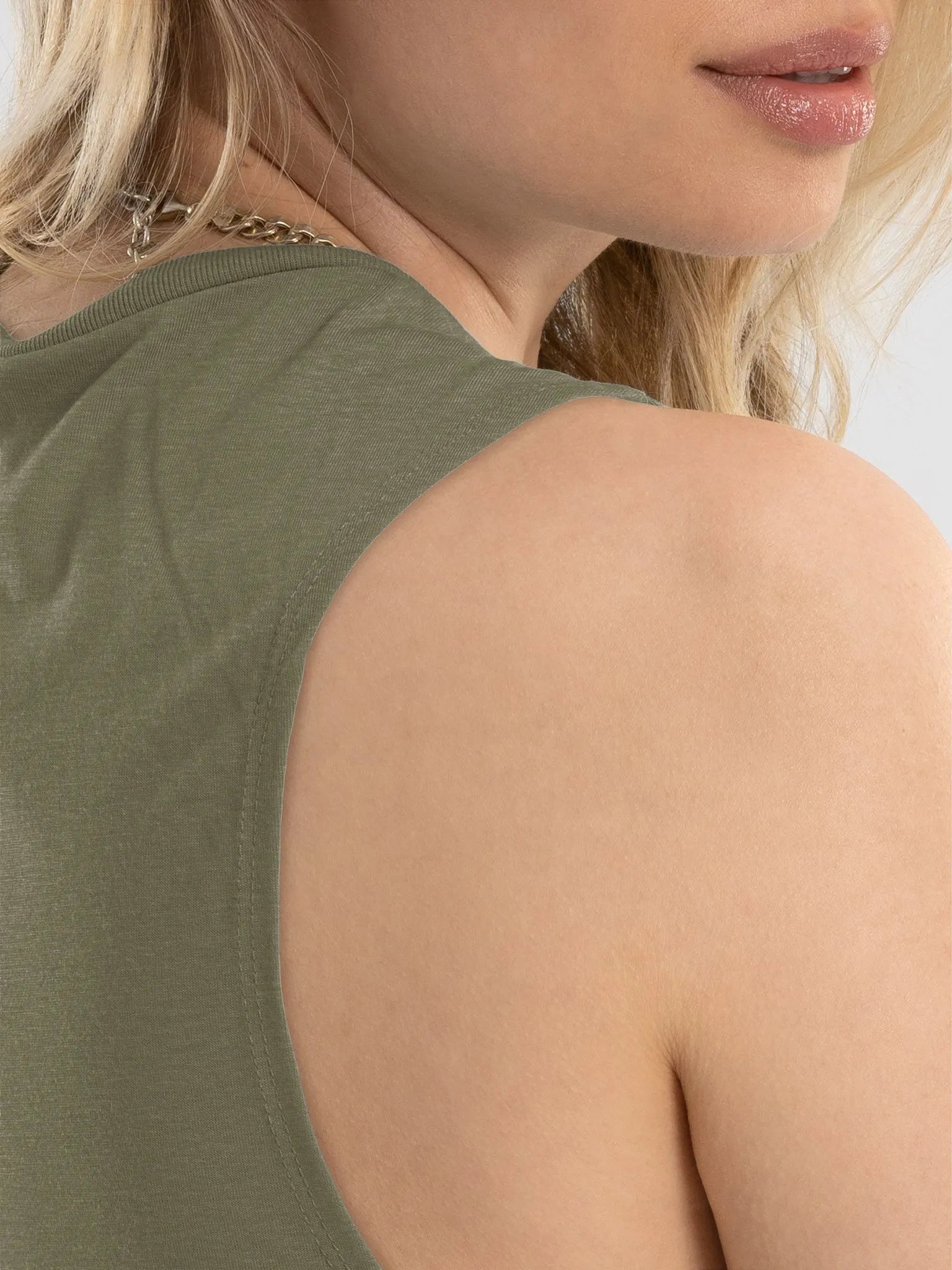 Sindalu (dark) olive tank product image (7)