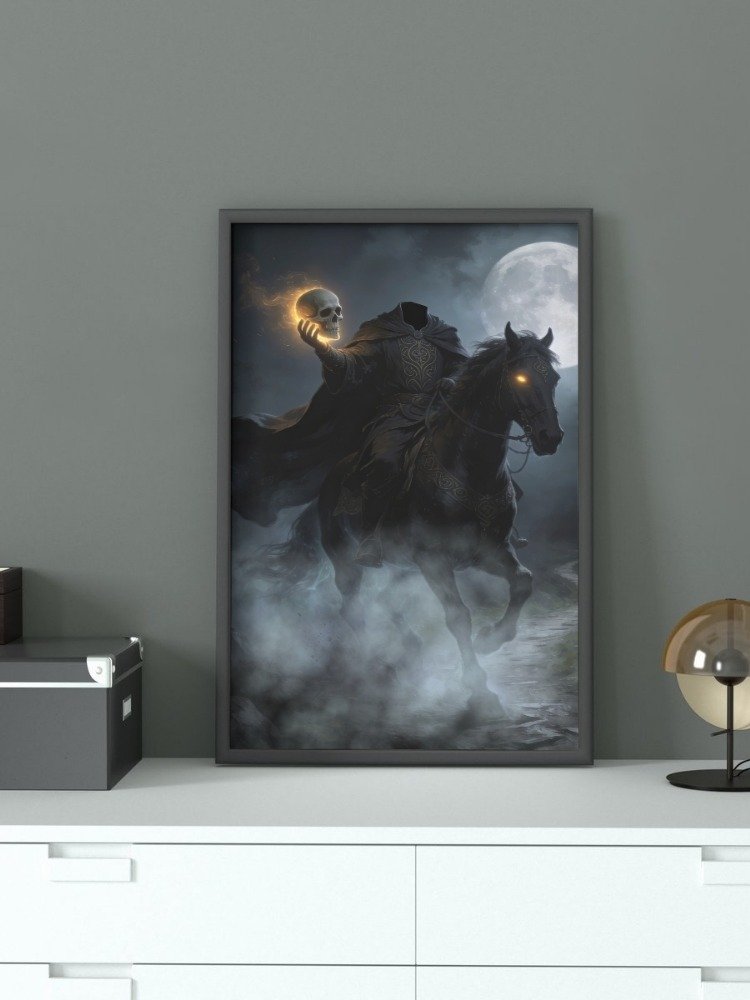 Dullahan – Rider of the Headless Night Digital Art Print product image (1)