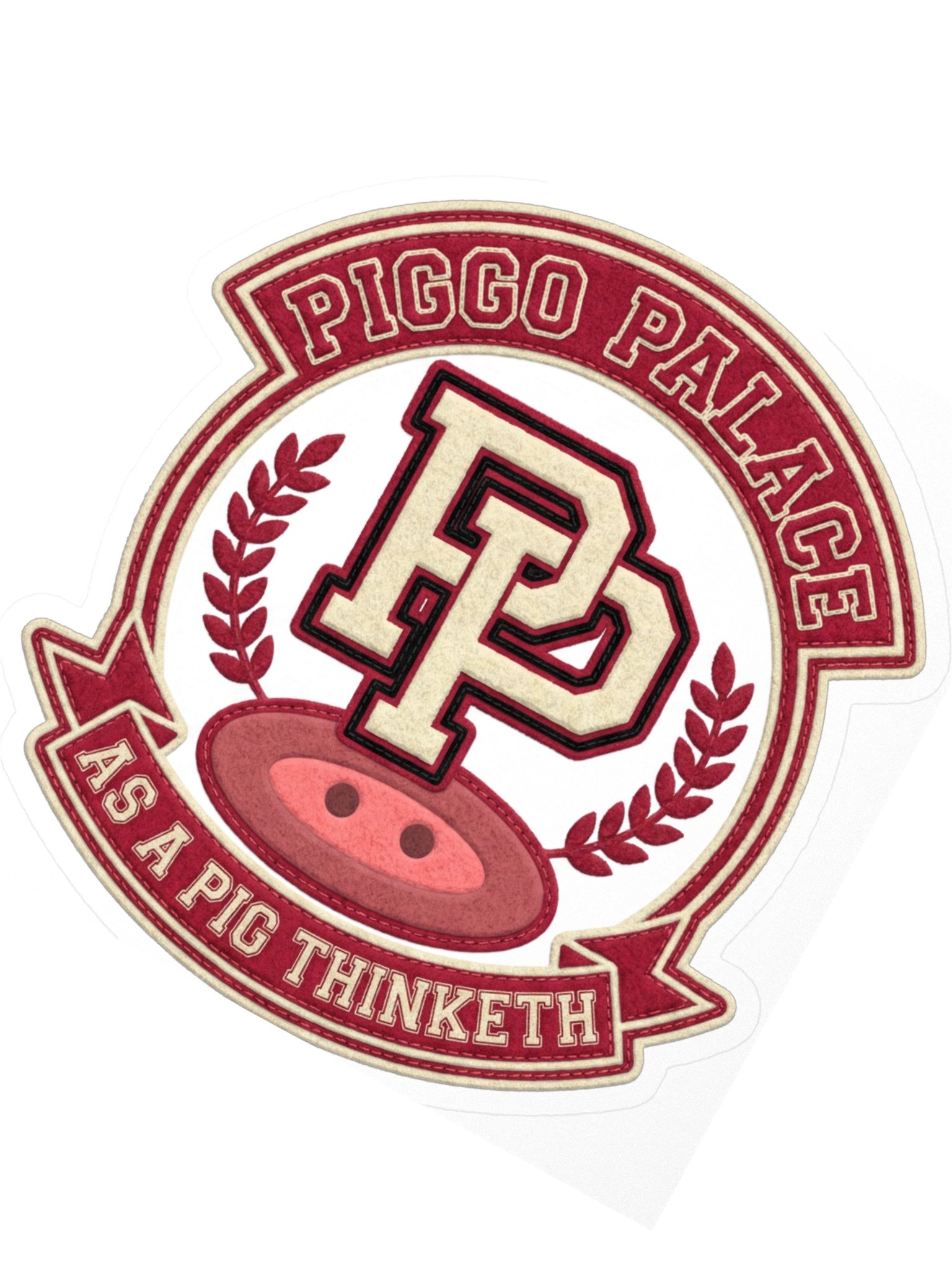 Piggo Palace Letterman Crest Sticker product image (7)