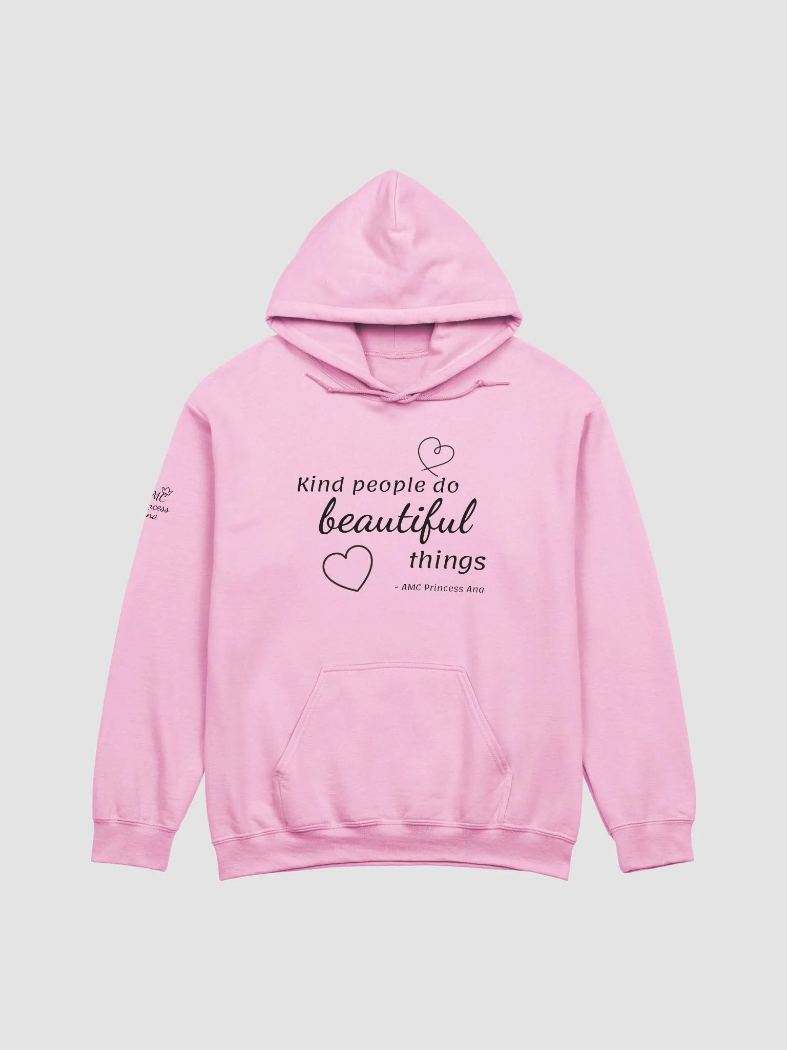 Kind people... PULLOVER Hoodie - Black text product image (1)