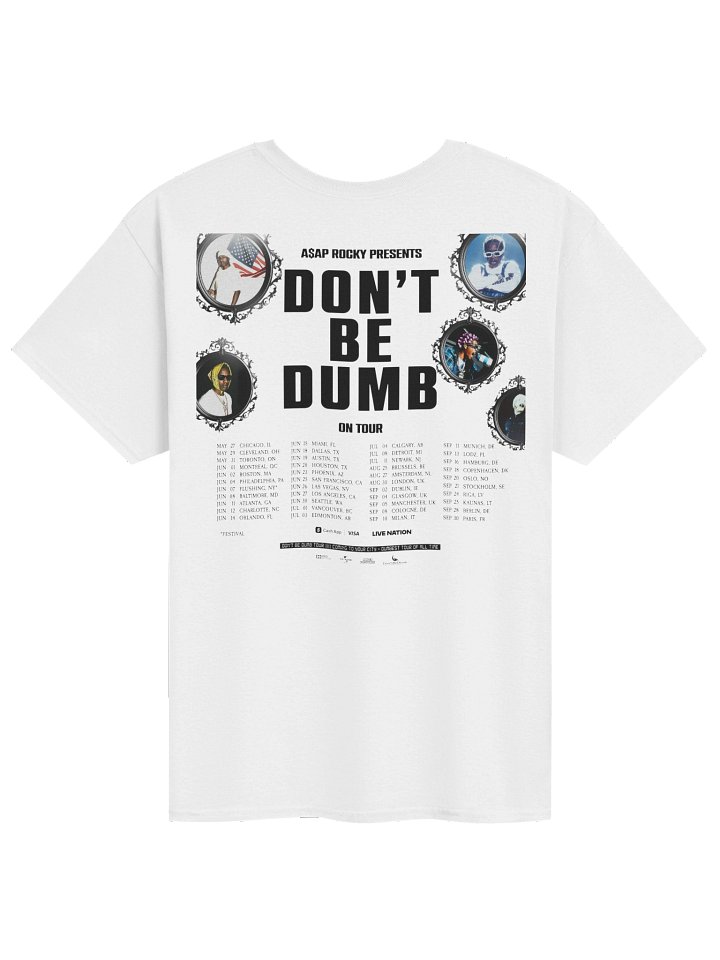 ASAP Rocky DON’T BE DUMB On Tour 2026 Merch T-Shirt product image (2)