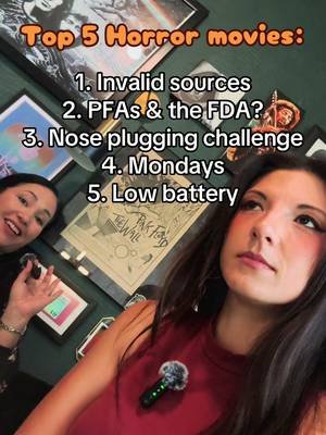 Top 5 Horror movies….& go! #top5horrormovies #lowbattery #podcastclips #fridayfeeling