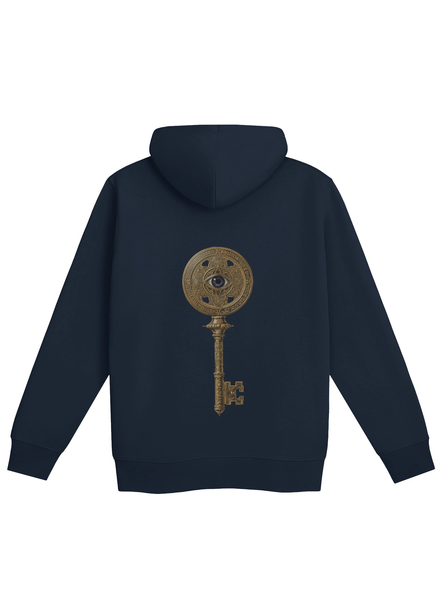 The Gatekeeper’s Key – French Navy Legacy Edition (Front & Back Print) | Organic Hoodie product image (2)