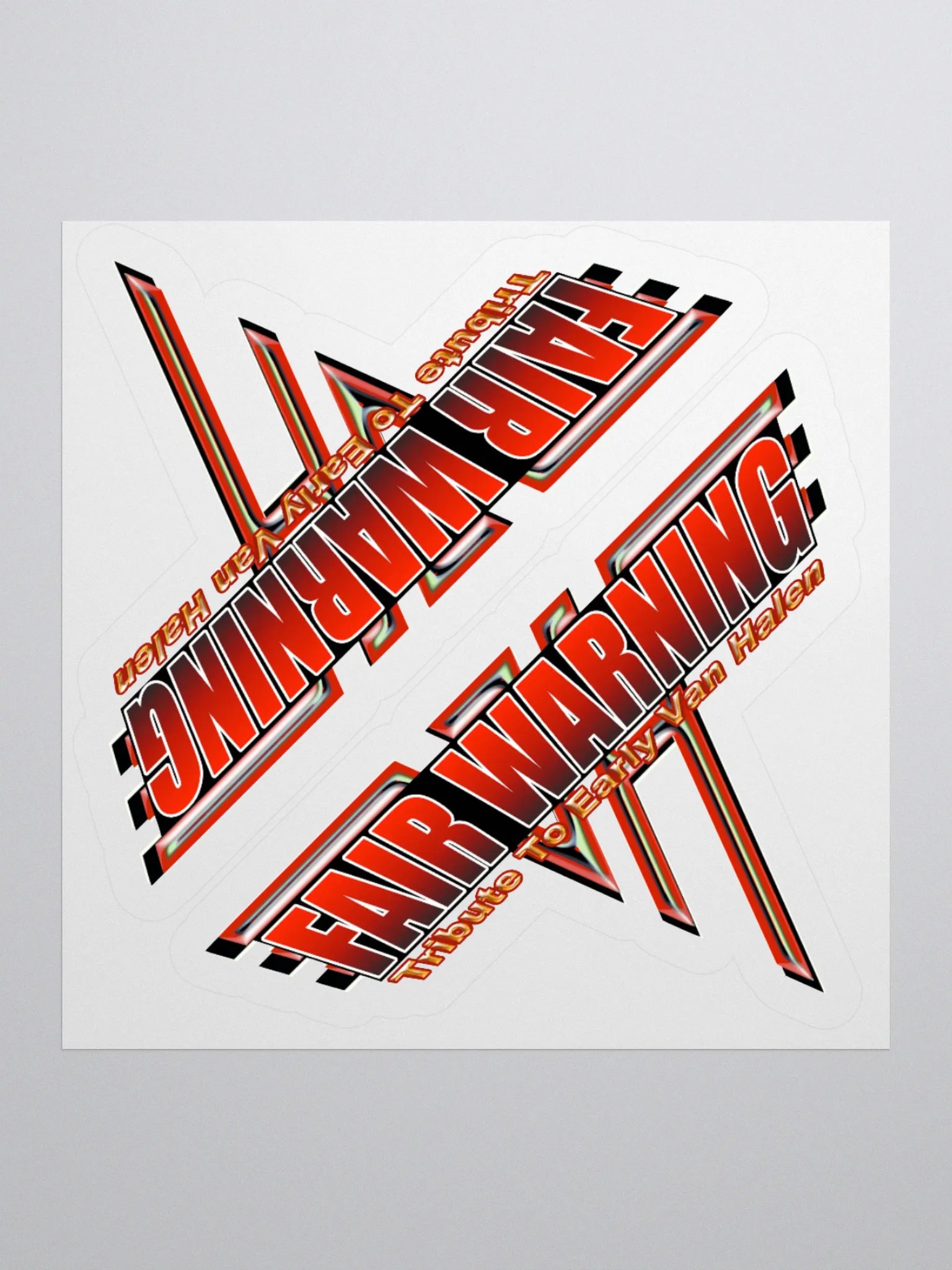 Fair Warning Band Stickers product image (1)